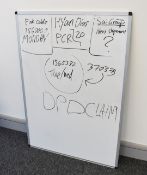 1 x Office Whiteboard and 2 x Notice Boards - Size: 110 x 75 cms - Ref: AC262 1FMO - CL646 -