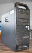 1 x Desktop Computer By Lenovo Featuring an Intel Xeon W3550 Processor, 16GB Ram, 120GB SSD, 3TB