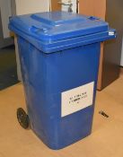 1 x Wheelie Waste Bin in Blue - 240 Litre - Previously Used Indoors Only - Good Clean Condition