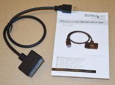 10 x StarTech SATA to USB Cable - USB 3.0 to 2.5” SATA III Hard Drive Adapter - External Converter