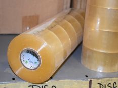 18 x Rolls of Clear Packing Tape 5cm Wide - New Part Used Box