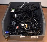 1 x Box of Power Cables and Monitor Leads