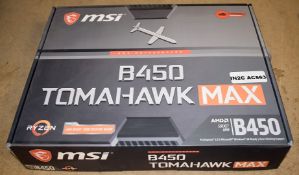 1 x MSI B450 Tomahawk Max Motherboard For AM4 Ryzen Processors - Boxed With Accessories