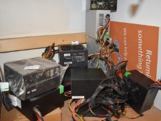 12 x Assorted PC Power Supplies - Various Brands Included