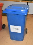 1 x Wheelie Waste Bin in Blue - 240 Litre - Previously Used Indoors Only - Good Clean Condition