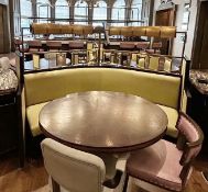 1 x Luxury Commercial Star-shaped Banquet Seating - Situated in an Exclusive Gourmet Restaurant