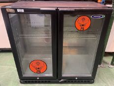 1 x Arborne Manoco Double Door Backbar Bottle Cooler