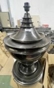 1 x Eichholtz SILOM Designer Table Lamp With a Nickle Finish - Original RRP Approx £1,500