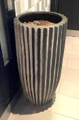 1 x Tall Freestanding Planter With an Abstract Sun Shaped Design - Dimensions: Height 101 x Diameter