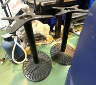 4 x Decorative Cast Iron Table Bases