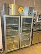 1 x Atosa Showcase Two Door Glass Display Merchandise Refrigerator - Model YCF9402 - Stainless Steel