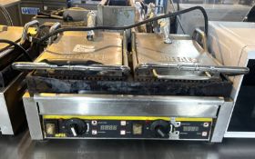 1 x Buffalo Twin Contact Grill Panini Maker - Model L554