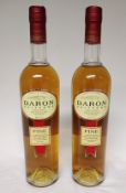 2 x Bottles of Daron Fine Calvados Pays D'Auge - Retail Price £80 - Ref: WAS367/CR6- CL866 - Locatio