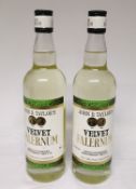 2 x Bottles of John D. Taylor'S Velvet Falernum 70cl Bottles - Retail Price £36 - Ref: WAS430/