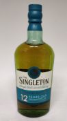 1 x Bottle of Singleton 12 Year Old Single Malt Scotch Whisky - 12 Years Old - 700Ml - Retail