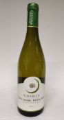 1 x Bottle of 2021 Chablis, Jean-Marc Brocard Grand Vin De Bourgogne - Retail Price £20 - Ref: WAS41