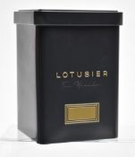 1 x LOTUSIER 'Tin Humidor' Luxury Double-walled Storage Tin In Grey - Original Price £130.00