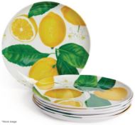 Set of 6 x EDDINGTONS Lemon Fresh Side Plates (21cm) - Original Price £41.70 - Unused Shop Stock