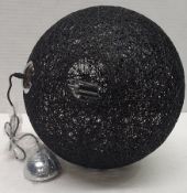 1 x LINEAR 'Sphere' Designer Inspired Pendant Light Fitting in Black - New / Unused Stock - Ref: