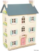 1 x LE TOY VAN 'Cherry Tree Hall' Four-storey Dolls' House - 92cm High - Original Price £220.00 -