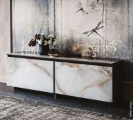 1 x CATTELAN ITALIA 'Europa Keramik' Calacatta Marbled Ceramic Inlaid Sideboard Top