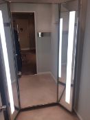 1 x Luxury Full-length Tri-fold Illuminated Invite-Only Fitting Room Dressing Mirror - NO RESERVE