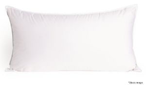 1 x FRETTE 'Cortina' Luxury Goose Down Kingsize Soft Pillow in White, 54cm x 94cm - RRP £670.00