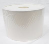 1 x CTO Lighting Premium Linen Drum Shade In Ecru (Pale Cream) - H20 x ⌀29cm - Boxed Stock