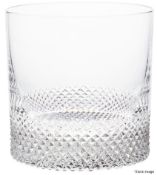 1 x RICHARD BRENDON 'Diamond Double' Crystal Handmade Old Fashioned Tumbler (350ml) - RRP £97.95