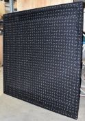 1 x PORADA Covered Wooden Slatted Bed Base, 200 x 200cm - Unused Boxed Stock - Ref: HBK124/11-23 -