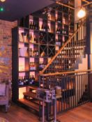 1 x Large Bespoke Shelving System For Displaying Books, Wine Bottles or Collectibles - More Pictures