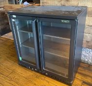 1 x Gamko Double Door Backbar Bottle Cooler - Model MG2-250G - Ref: PAV104