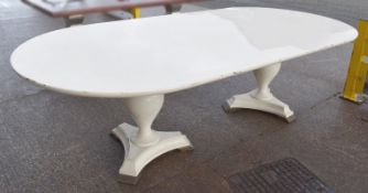 1 x Commercial 2.6-Metre Banquet Dining Table In White
