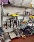 1 x Commercial Kitchen Wire Shelving Rack