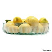 1 x LSA INTERNATIONAL Recycled & Part Optic Glass Mia 31cm Low Bowl - New/Boxed - Original RRP £47.