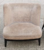 1 x FLEXFORM Dragonfly Poltrona Italian Designer Armchair, in a Mocha Velvet - Original RRP £2,700