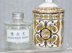 1 x Halcyon Days Kensington Palace Gates Bone China Diffuser with Fragrance and Reeds - RRP £120.00