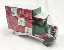 1 x 3KM Wooden Truck Advent Calender - Original RRP £45.00
