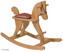 1 x MOULIN ROTY Luxury Wooden Rocking Horse - Original Price £129.00