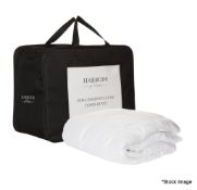 1 x HARRODS OF LONDON 100% Canadian Goose Down Kingsize Duvet 230X220Cm 4.5 Tog - RRP £1,450 - Ref: