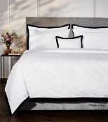1 x AMALIA Prado Black King Size Duvet Cover Set 230x220cm - Original RRP £295.00