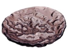 4 x Pordamsa Craft Glass Dinner Bowls - Handcrafted Unique Dinnerware - RRP £200 - 24cm Diameter -