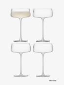 1 x LSA INTERNATIONAL Metropolitan Champagne Saucers - 3 Piece Set - Boxed - Original RRP £50.00