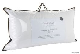 1 x HARRODS OF LONDON 'Thermal Balance' Luxury Pillow (50cm x 90cm) - Original Price £250.00