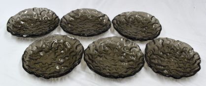 4 x Pordamsa Craft Glass Dinner Bowls - Handcrafted Unique Dinnerware - RRP £200 - 24cm Diameter -