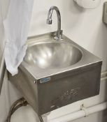1 x Wall Mounted Knee Controlled Handwash Basin