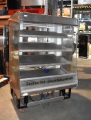 1 x Hot Food Grab and Go Display Merchandiser - Dimensions: H195 x W125 x 90 cms - Ref: Jon705 WH3 -
