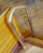 4 x Brass Step Rails - Includes 2 x Wall Mounted and 2 x Floor Mounted Rails