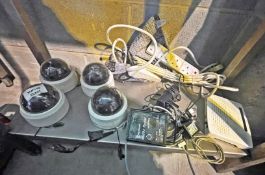 4 x Indoor CCTV Dome Cameras - Model: MD4DP22H29V10IU2 - Plus Selection of Cables, Extensions