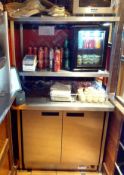 1 x Stainless Steel Prep Table Two Bench Mounted Shelves